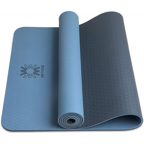  wwww Yoga Mat with Strap, Extra Wide 72 x24 Inch & 27 & 31 Inch, Extra Thick 1/4 & 1/3 Inch, Eco Friendly Yoga Mats By SGS Certified for Yoga Pilates Fitness, Best Gift for Lover