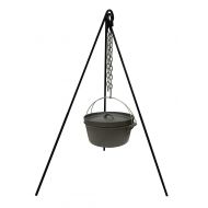 WWX Tripod Camping Outdoor Cooking Campfire Picnic Pot Cast Iron Fire Grill Oven New