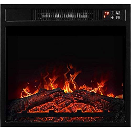  WWX 18 Embedded Electric Fireplace Insert Remote Heater Adjustable Flame 1400W