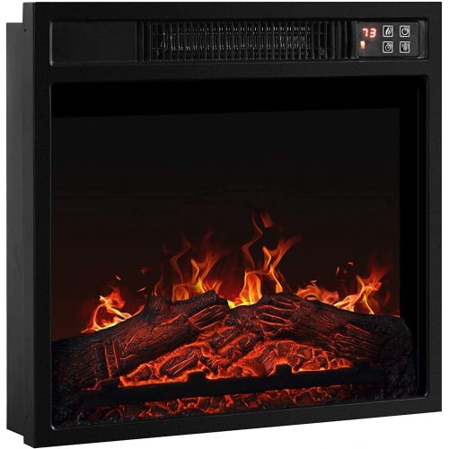  WWX 18 Embedded Electric Fireplace Insert Remote Heater Adjustable Flame 1400W