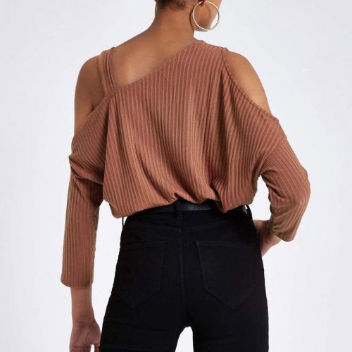  WWricotta Fashion Womens Casual Off Shoulder Long Batwing Sleeve Sweatshirt Blouse Pullove(,)