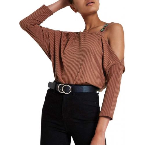  WWricotta Fashion Womens Casual Off Shoulder Long Batwing Sleeve Sweatshirt Blouse Pullove(,)