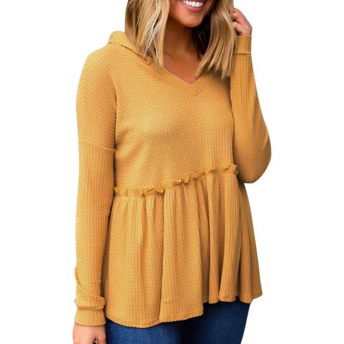  WWricotta Fashion Womens Casual Loose Long Sleeve Pullover Hoodie Sweater Blouse Tops (,)