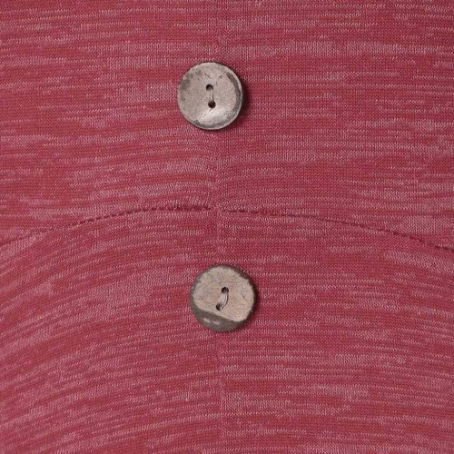  WWricotta Fashion Women Plus Size Button Asymmetrical Space Dyed V-Neck Long T-Shirt Tops(,)