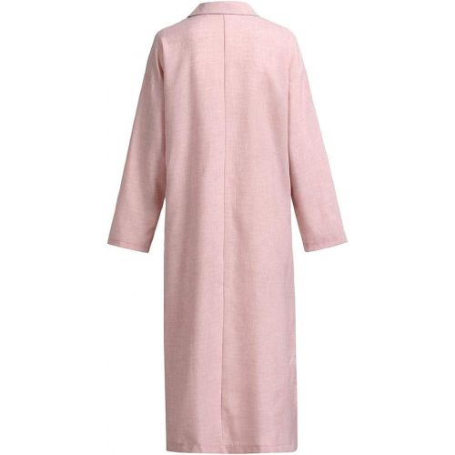  WWricotta Women Plus Size Long Sleeve Cross V Neck Maxi Dress Full Length Shirt Line Dress