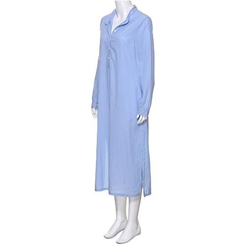  WWricotta Womens Kaftan Cotton Long Sleeve Plain Casaul Oversized Maxi Long Shirt Dress