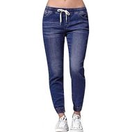 WWricotta Schuhe WWricotta Women Autumn Elastic Plus Loose Denim Casual Drawstring Plus Cropped Jeans