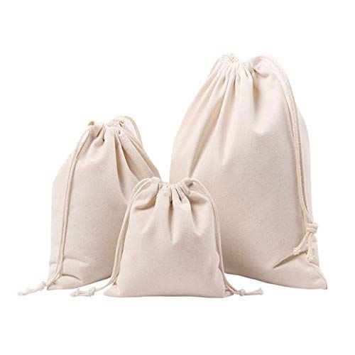  WWricotta Schuhe WWricotta Womens Solid White Drawstring Beam Port Shopping Bag Travel Bag Gift Bag