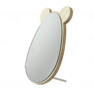 WXF Makeup Mirrors,Solid Wood Tabletop Mirrors High Definition Oval Frame Pocket Handheld Mirrors Dressing Table Shaving Mirror (Size : 1218cm)