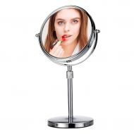 WXF Portable Double Sided Makeup Mirror with Natural, 1x/3x Magnification Lighted Makeup Mirror for Bathroom Or Bedroom Countertop Vanity Mirror