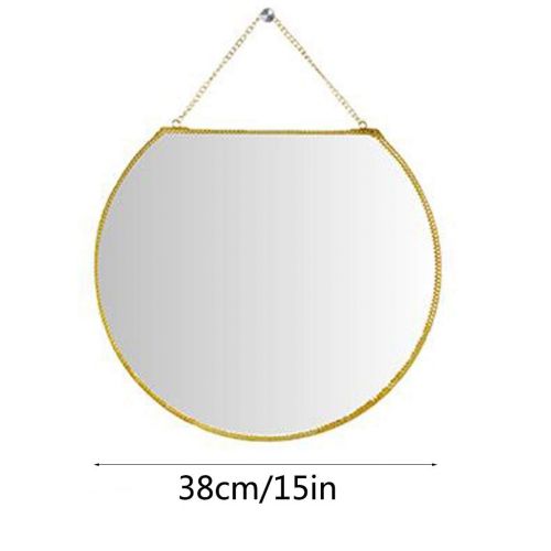  WXF Makeup Mirrors, Magnify Lighted Door Hung Mirror High Definition Portable Hanging Wall Mirror Dressing Table/Bathroom Mirror (Size : 38cm)