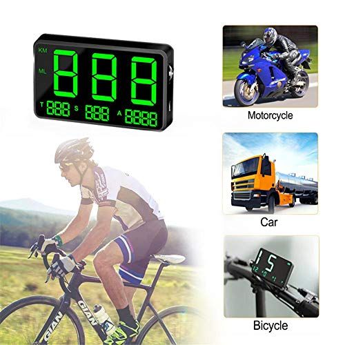  WXGY C80 Digital Car GPS Speedometer Hud Head Up Display Speed Display KM/H MPH for Bicycle Motorcycle Car