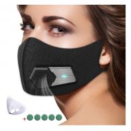 WXH meet 95N Dust Mask，Dust Filter Mask Air Smart Mask for Outdoor Activities, Travel, Gardening, Ash, Bacteria, Pm2.5 for Men and Women