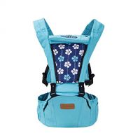 WXMJ Newborn Baby Carrier Baby Carrier Ergonomic with Hip Seat Baby Waist Stool Multi-Function Four Seasons,Blue-Blue
