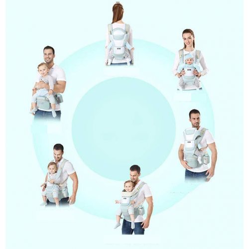  WXMJ Baby Carrier with Hip Seat Baby Carrier Waist Stool Removable 6-in-1 Multifunctional Adjustable Baby Carriers-RoyalBlue