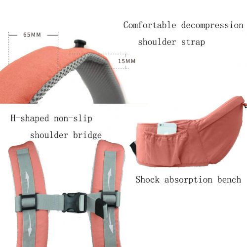  WXMJ Multifunctional Baby Carrier Front Hug Baby Waist Stool Ergonomic 100% Cotton Butterfly Rotary...