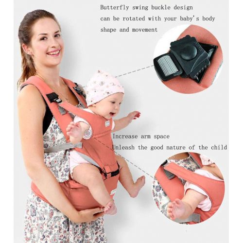  WXMJ Multifunctional Baby Carrier Front Hug Baby Waist Stool Ergonomic 100% Cotton Butterfly Rotary...