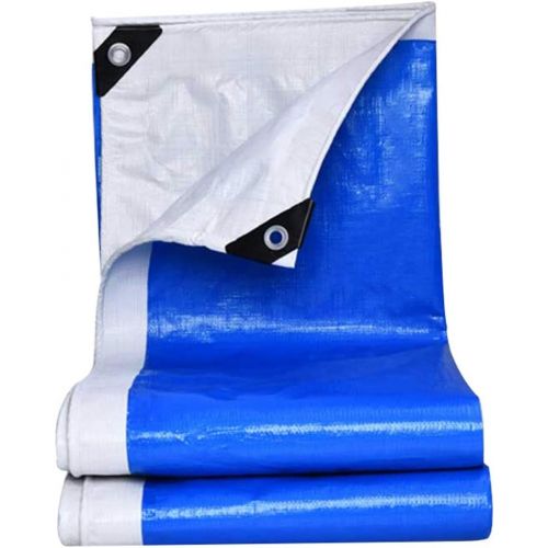  WXX-tarpaulin Outdoor Tarpaulin Blue White Polyethylene Rainproof Sunscreen Waterproof Ground Sheet Covers Truck Premium Quality Cover Canvas Tarp Sheet Four Seasons Universal (Size : 4×4m)