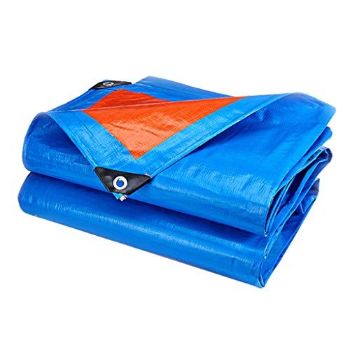  WXX-tarpaulin Tarpaulin Outdoor Rainproof Sunscreen Multi-Function Polyethylene Ground Sheet Covers Truck Premium Quality Cover Canvas Blue Tarp Sheet Four Seasons Universal (Size : 5×7m)