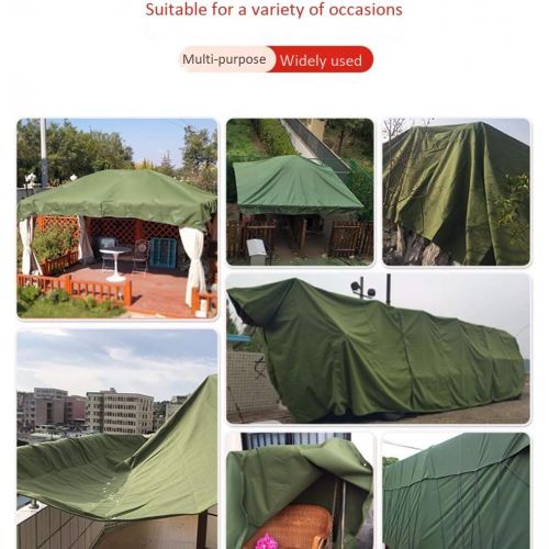  WXX-tarpaulin Outdoor Thickening Army Green High-Strength Waterproof Sunscreen Anti-Freeze Cloth Canopy Truck Cover Tarpaulin Visor Canvas (Size : 2×3m)