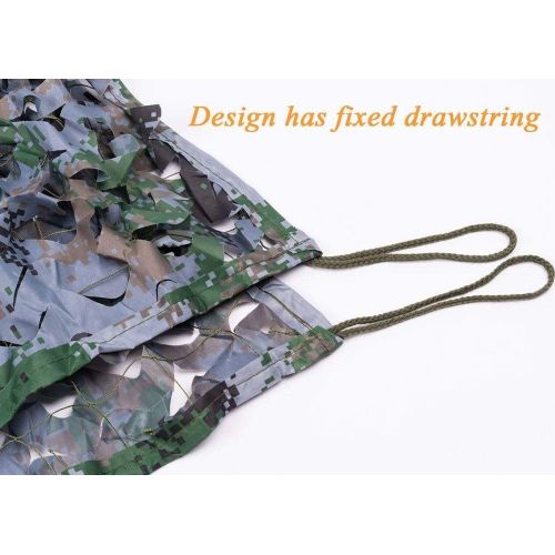  WY-CAMO 2m X 3m / 6.5 X 10ft Woodland Camouflage Net Desert for Hunting Camping Decoration Military Sun Visor Army Shading Outdoor Air Protection