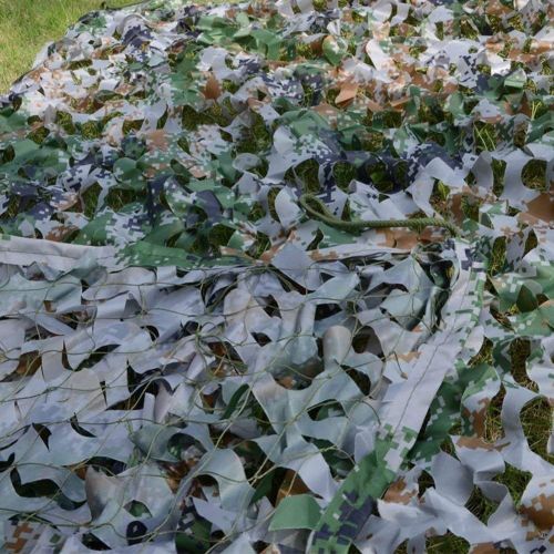  WY-CAMO 2m X 3m / 6.5 X 10ft Woodland Camouflage Net Desert for Hunting Camping Decoration Military Sun Visor Army Shading Outdoor Air Protection