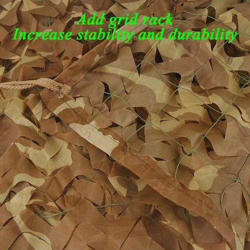  WY-CAMO 2m X 3m / 6.5 X 10ft Woodland Camouflage Net Desert for Hunting Camping Decoration Military Sun Visor Army Shading Outdoor Air Protection