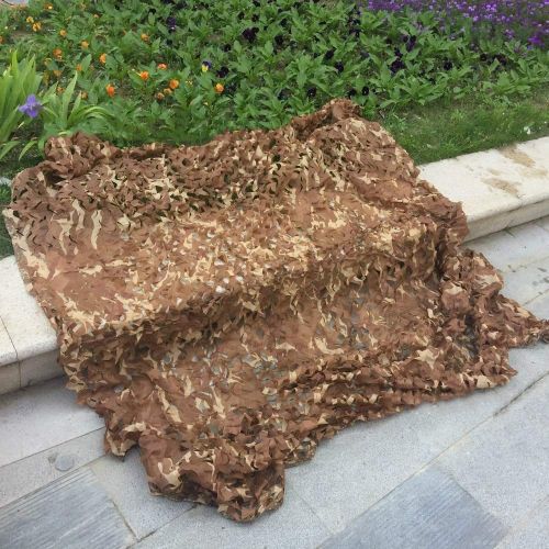  WY-CAMO 2m X 3m / 6.5 X 10ft Woodland Camouflage Net Desert for Hunting Camping Decoration Military Sun Visor Army Shading Outdoor Air Protection