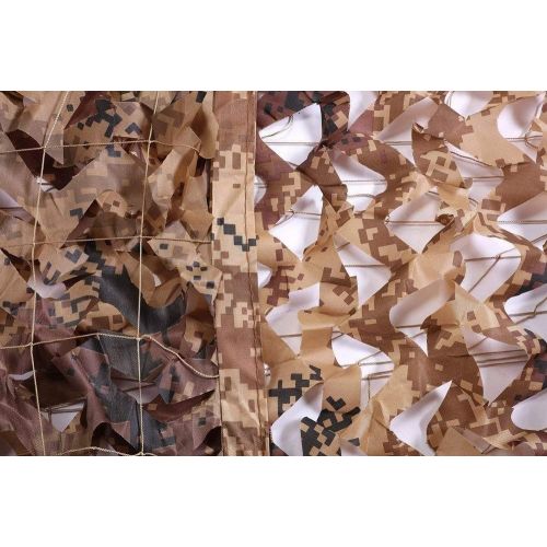  WY-CAMO 2m X 3m / 6.5 X 10ft Woodland Camouflage Net Desert for Hunting Camping Decoration Military Sun Visor Army Shading Outdoor Air Protection