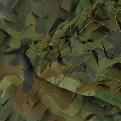  WY-CAMO 2m X 3m / 6.5 X 10ft Woodland Camouflage Net Desert for Hunting Camping Decoration Military Sun Visor Army Shading Outdoor Air Protection