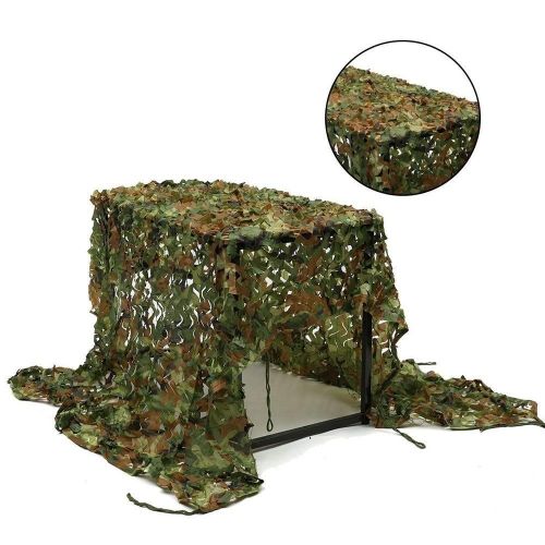  WY-CAMO 2m X 3m / 6.5 X 10ft Woodland Camouflage Net Desert for Hunting Camping Decoration Military Sun Visor Army Shading Outdoor Air Protection