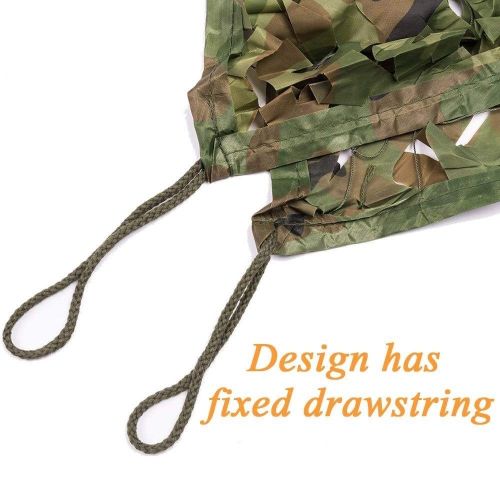  WY-CAMO 2m X 3m / 6.5 X 10ft Woodland Camouflage Net Desert for Hunting Camping Decoration Military Sun Visor Army Shading Outdoor Air Protection