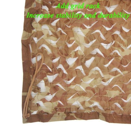  WY-CAMO 2m X 3m / 6.5 X 10ft Woodland Camouflage Net Desert for Hunting Camping Decoration Military Sun Visor Army Shading Outdoor Air Protection