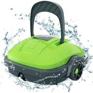 WYBOT Cordless Robotic Pool Vacuum,180μm Fine Filter, Powerful Suction,Dual-Motor, Automatic Pool Cleaner Ideal for Above/In Ground Flat Pool-Osprey200 Green