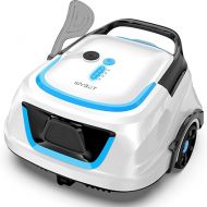 (2024 New) WYBOT A1 Cordless Pool Vacuum, Robotic Automatic Pool Cleaner with 120 Mins, Double Filters, LED Indicator, Fast Charging, Ideal for Above Ground Flat Pools - BlueWhite