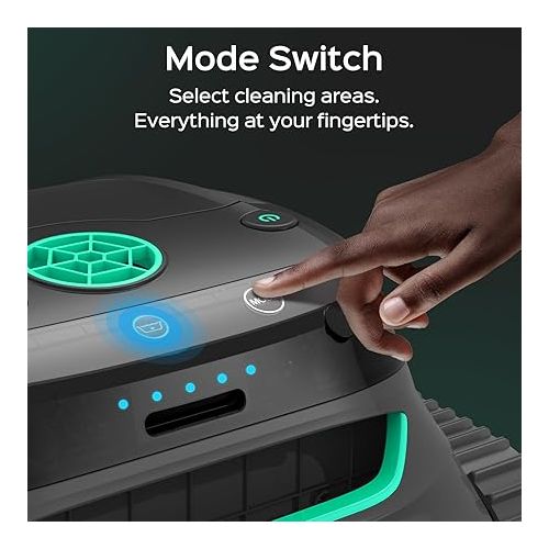  (2024 New) WYBOT S2 Cordless Pool Vacuum, Robotic Cleaner for Inground Pools, Touch Mode Switch, 210min Runtime, Brushless Motor, Intelligent Navigation, 3H Fast Charging, Up to 3229 Sq.Ft