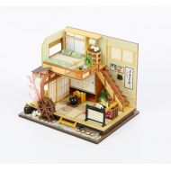WYD Modern Loft Duplex Apartment Series Dollhouse Miniature DIY House Kit Creative Room with LED Lights Perfect Handmade Gift for Friends,Lovers and Families（Quiet Life）