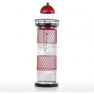 WYKDL Lighthouse Wine Holder Cork Metal Wine Barrel Cork Storage Cage Table Cork Container Ornament