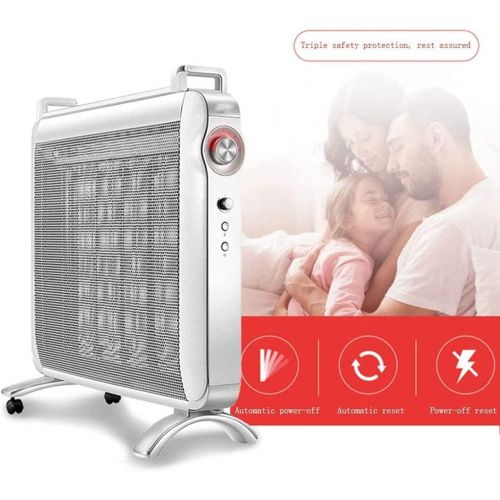  WYKDL Portable Electric Oil Filled Radiator Heater/4 Heat Settings/Safety Overheat Protection, Space Heater with Drying Rack 2200W（Color：Gray）