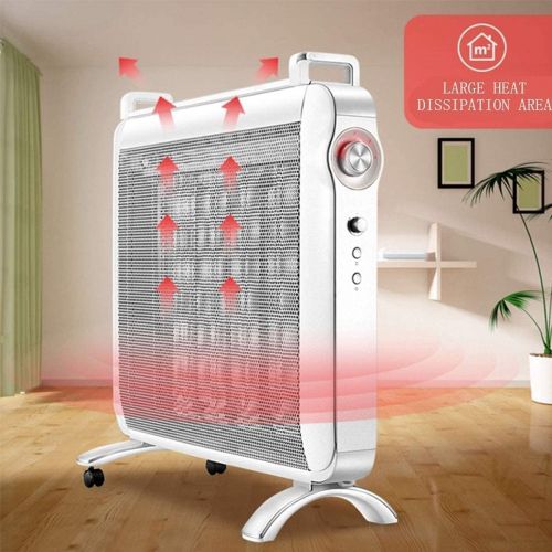  WYKDL Portable Electric Oil Filled Radiator Heater/4 Heat Settings/Safety Overheat Protection, Space Heater with Drying Rack 2200W（Color：Gray）