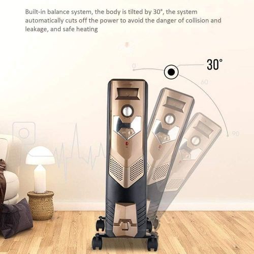  WYKDL Oil Filled Radiator Heater, Portable Space Heater with Adjustable Thermostat, Overheat & Tip-Over Protection