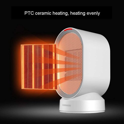  WYKDL Household space heater, Portable space heater, Silent work for bedroom/living room/office, PTC ceramic heating（Color：White）