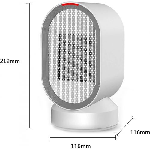  WYKDL Household space heater, Portable space heater, Silent work for bedroom/living room/office, PTC ceramic heating（Color：White）