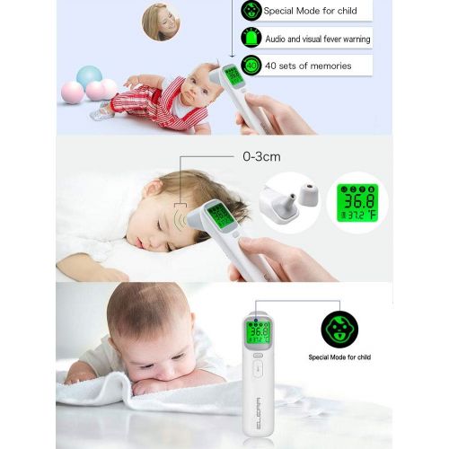  WYLDDP Baby-Thermometer, Stirn und Ohr-Thermometer, Fieberthermometer fuer Kinder und Erwachsene, professionelle Prazision