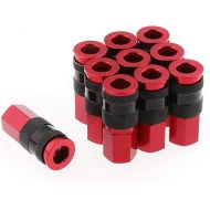 WYNNsky Air Hose Fitting, AMT Style Universal Air Coupler with 1/4''NPT Female Threads, 10 Pieces Air Compressor Accessories Fittings