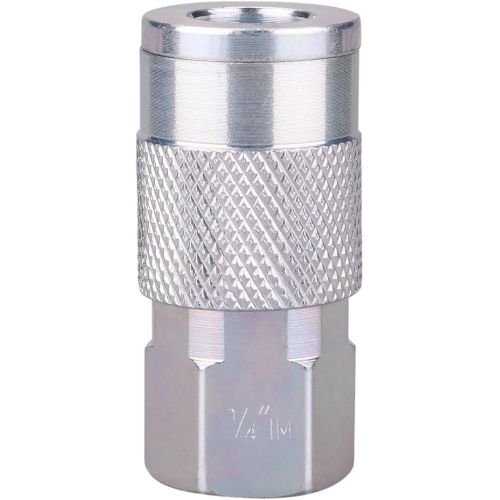  WYNNsky Air Tool Coupler and Plug Kit, 1/4 Inch NPT Fittings Industrial Type, 7 Piece w/Storage Case