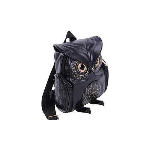  WYSBAOSHU Fashion Owl Backpack Girls Pu Leather Mini Bag