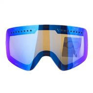 WYWY Snowboard Goggles High-definition Anti-fog Winter Snowmobile Goggles UV400 Skating Ski Glasses Only Lens Skiing Goggles Replace Glasses Magnetic Ski Goggles (Color : Blue)