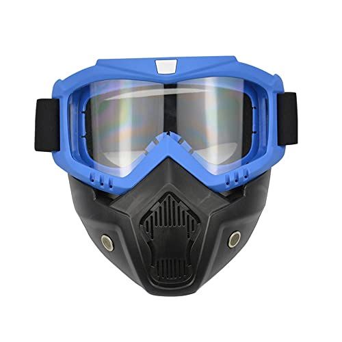  WYWY Snowboard Goggles Outdoor Ski Snowboard Mask Snowmobile Skiing Goggles Windproof Motocross Protective Glasses Safety Goggles With Mouth Filter Ski Goggles (Color : LTM)