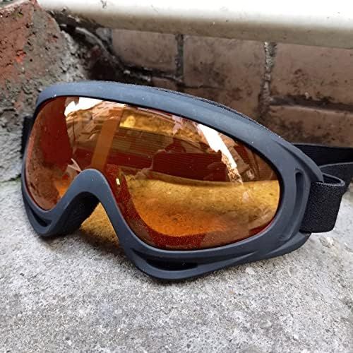  WYWY Snowboard Goggles Unisex Winter Skiing Glasses Windproof Goggles Outdoor Sports CS Glasses Ski Goggles UV400 Dustproof Moto Cycling Sunglasses Ski Goggles (Color : Ye)
